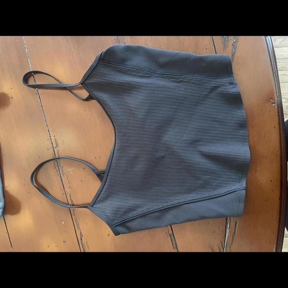 lululemon athletica Tops - Lululemon twist back cropped cami/tank small